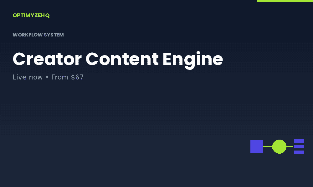 Creator Content Engine: workflow system thumbnail