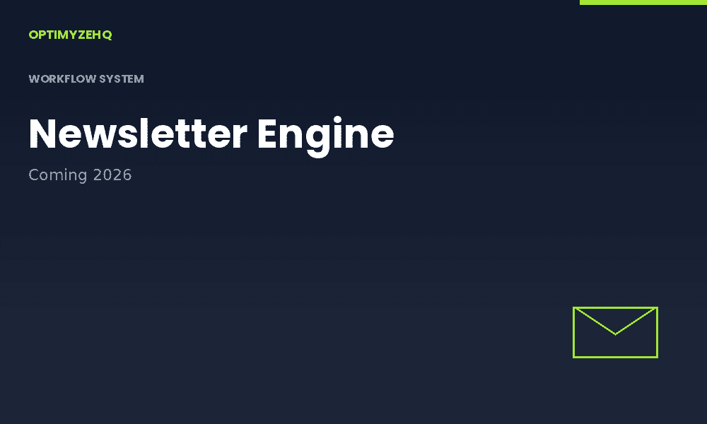 Newsletter Engine: workflow system thumbnail